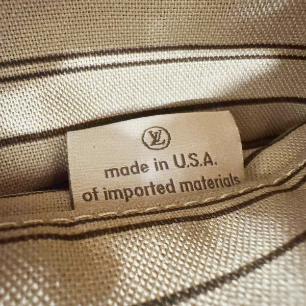 LOUIS VUITTON Neverfull Monogram Canvas Pochette Wristlet Brown