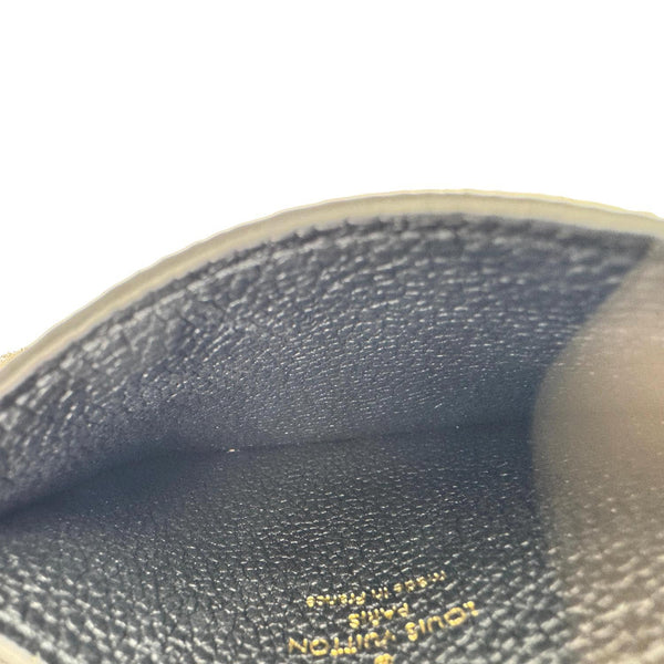 LOUIS VUITTON Monogram Empreinte Leather Card Holder Black