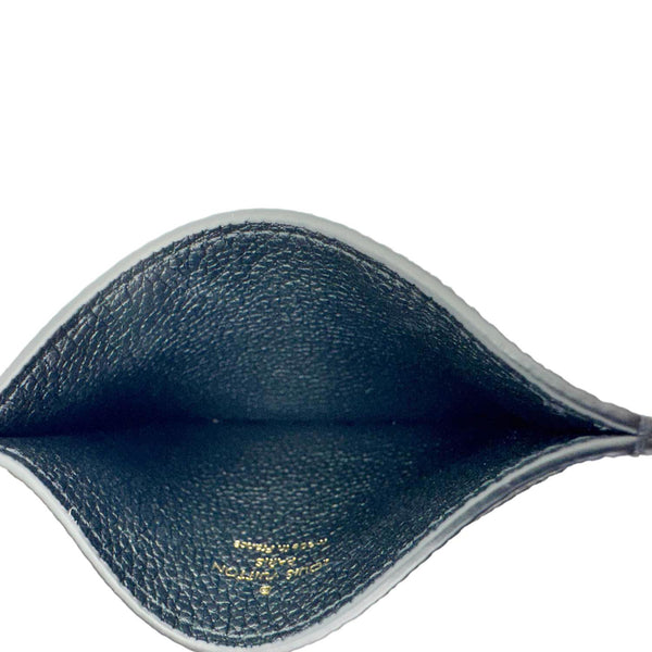 LOUIS VUITTON Monogram Empreinte Leather Card Holder Black