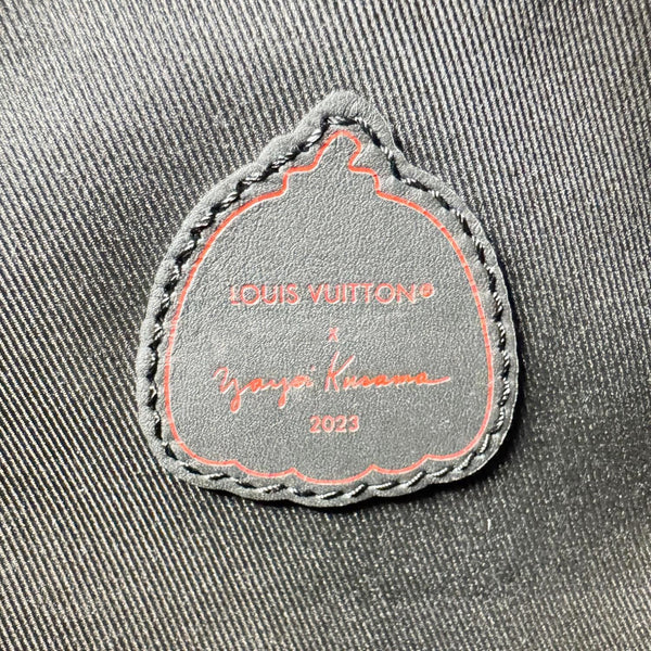 LOUIS VUITTON x Yayoi Kusama Keepall 50 Bandouliere Taurillon Monogram Travel Bag Black