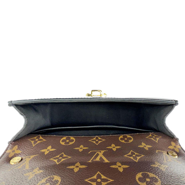 LOUIS VUITTON Cherrywood BB Vernis Leather Crossbody Bag Black