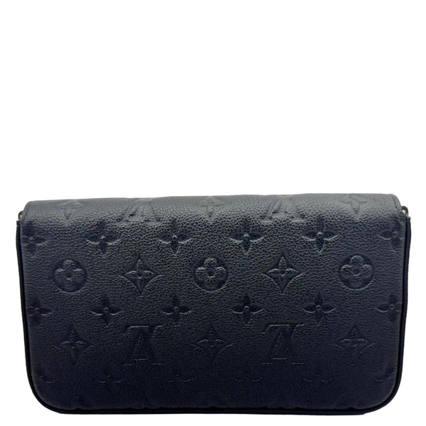 LOUIS VUITTON Felicie Pochette Monogram Empreinte Crossbody Bag Black