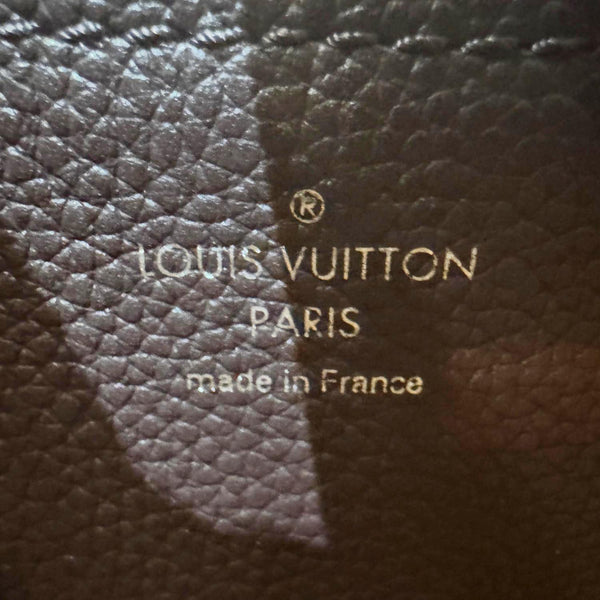 LOUIS VUITTON Muria Mahina Perforated Leather Shoulder Bucket Bag Burgundy