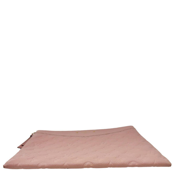 LOUIS VUITTON Daily Pouch Empreinte Leather Clutch Rose Poudre