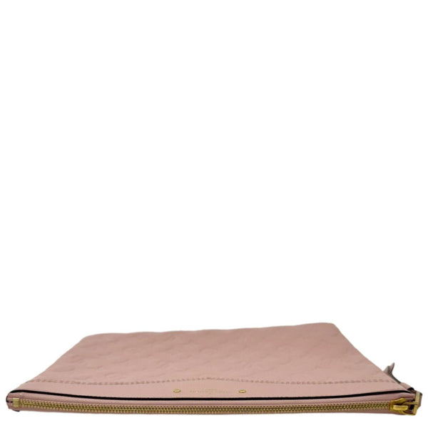 LOUIS VUITTON Daily Pouch Empreinte Leather Clutch Rose Poudre
