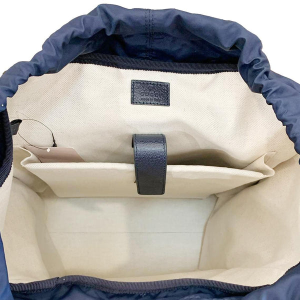 GUCCI Ophidia Medium GG Supreme Canvas Backpack Navy Blue 598140