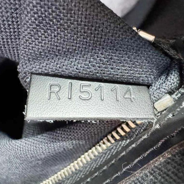 LOUIS VUITTON Porte Documents Voyage Damier Graphite Crossbody Bag Black