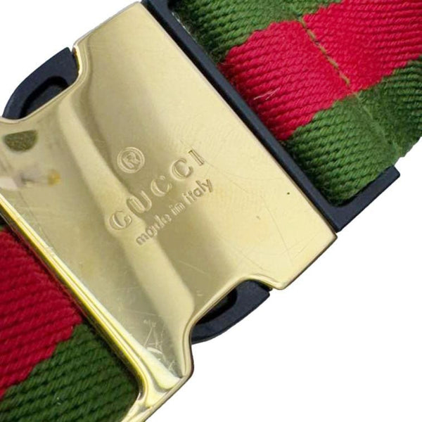 GUCCI Jumbo GG Canvas Leather Belt Bag Brown 696031