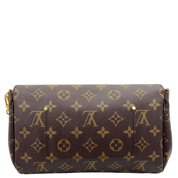 LOUIS VUITTON Favorite MM Monogram Canvas Shoulder Bag Brown