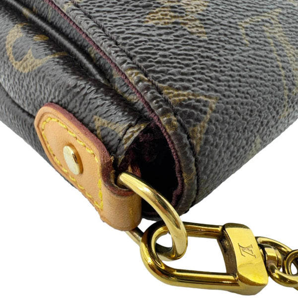 LOUIS VUITTON Favorite MM Monogram Canvas Shoulder Bag Brown