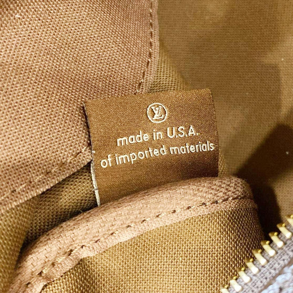 LOUIS VUITTON Speedy 40 Monogram Canvas Satchel Bag Brown