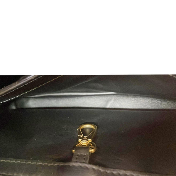 LOUIS VUITTON Capucines BB Trunk Lotus Leather Satchel Crossbody Bag Black