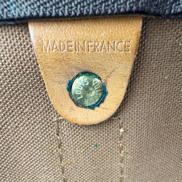 LOUIS VUITTON Keepall 60 Monogram Canvas Travel Bag Brown