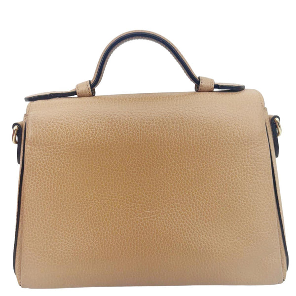 GUCCI Interlocking G Dollar Calfskin Leather Crossbody Bag Beige 510302