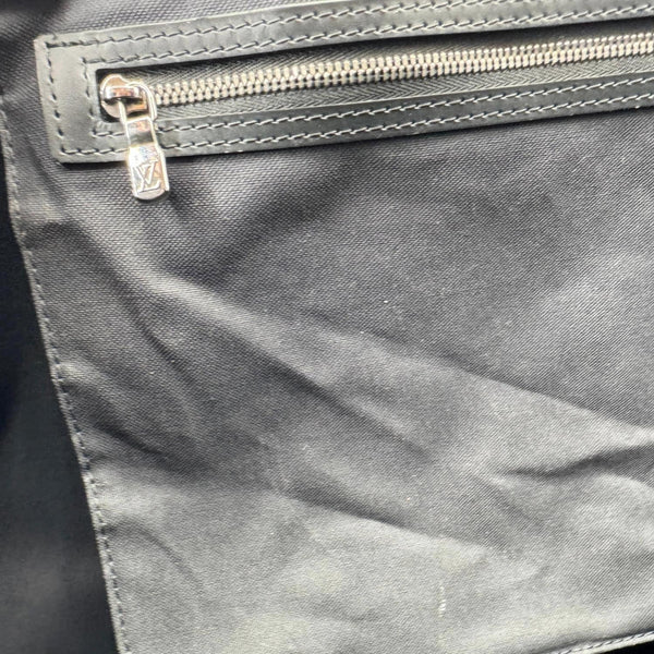 LOUIS VUITTON Keepall 55 Bandouliere Monogram Eclipse Travel Bag Black