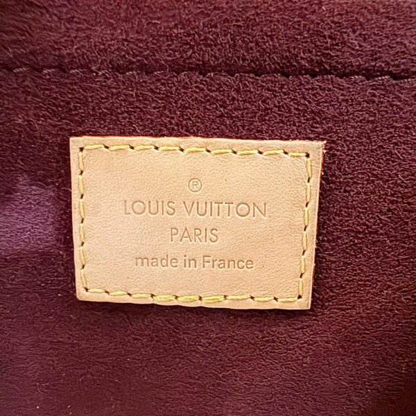 LOUIS VUITTON Montaigne MM Monogram Canvas Shoulder Bag Brown