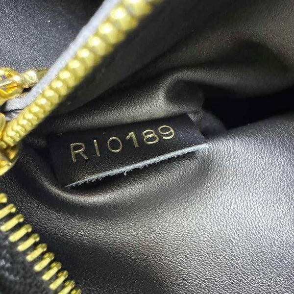 LOUIS VUITTON Rose Des Vents MM Calfskin Leather Satchel Bag Black