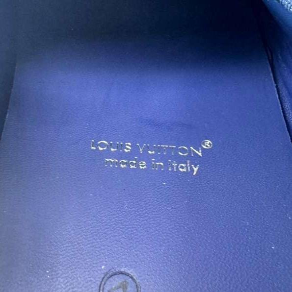 LOUIS VUITTON Driver Moccasin Monogram Denim Loafers Blue
