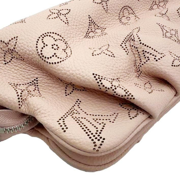 LOUIS VUITTON Scala Mini Monogram Mahina Perforated Leather Pouch Pink