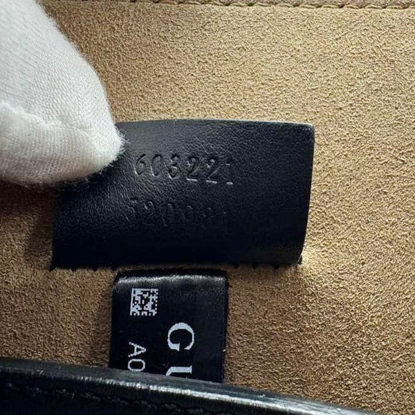 GUCCI Padlock GG Supreme Top Handle Shoulder Bag Beige 603221