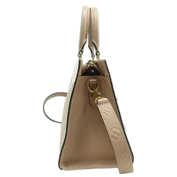 LOUIS VUITTON Sully PM Monogram Empreinte Leather Shoulder Bag Creme