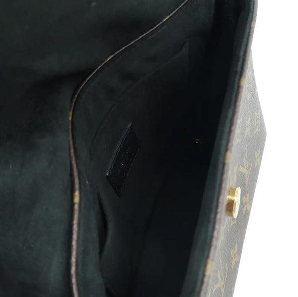 LOUIS VUITTON Locky BB Monogram Elegance in Brown/Black with in side view