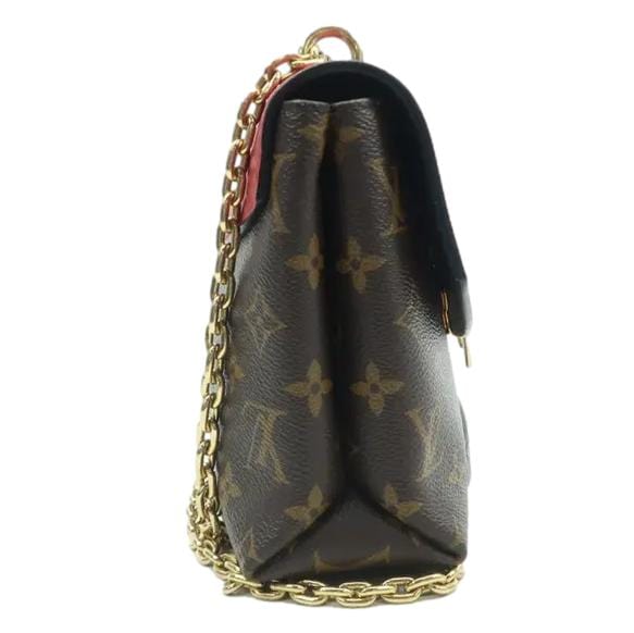 LOUIS VUITTON Saint Placide Monogram Canvas Crossbody Bag Cerise