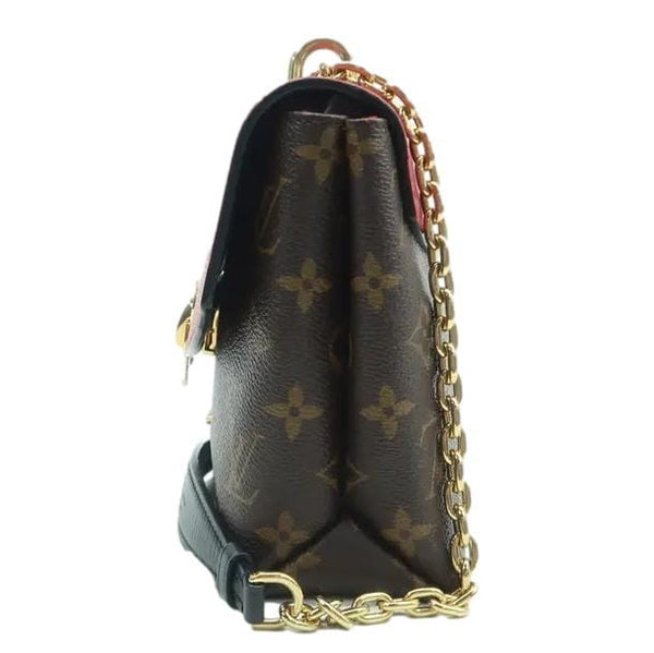 LOUIS VUITTON Saint Placide Monogram Canvas Crossbody Bag Cerise