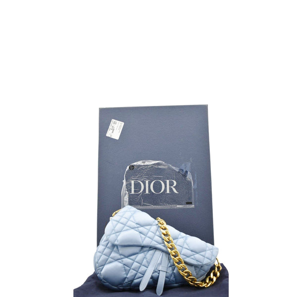 CHRISTIN DIOR x ERL Micro Venice Crossbody Bag Light Blue look