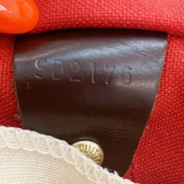 LOUIS VUITTON Speedy 30 Damier Ebene Satchel Bag Brown