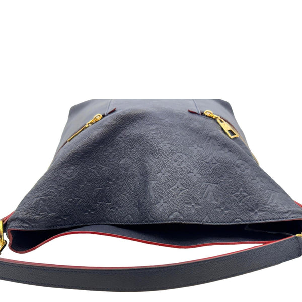 LOUIS VUITTON Melie Empreinte Leather Hobo Shoulder Bag Marine Rouge