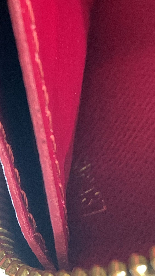 LOUIS VUITTON Clemence Monogram Canvas Zippy Wallet Brown