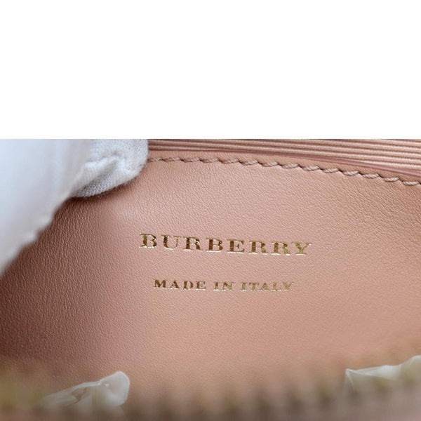 BURBERRY 1983 Knight Check Link Crossbody Camera Bag Light Pink
