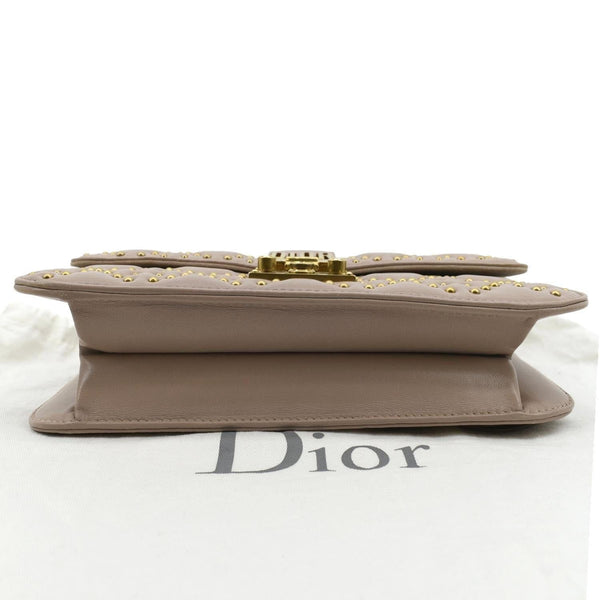 Christian Dior Dioraddict Studded Leather Crossbody Bag Light Pink