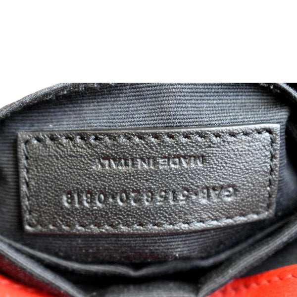 YVES SAINT LAURENT Jamie Leather Shoulder Bag Red