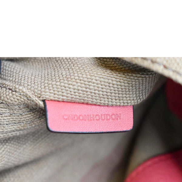 BURBERRY Susanna Check Canvas Bucket Shoulder Bag Red