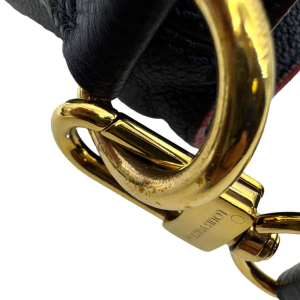 LOUIS VUITTON Melie Empreinte Leather Hobo Shoulder Bag Marine Rouge