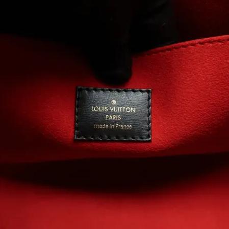 LOUIS VUITTON  Fall In Love Onthego MM Monogram Canvas Tote Shoulder Bag Black