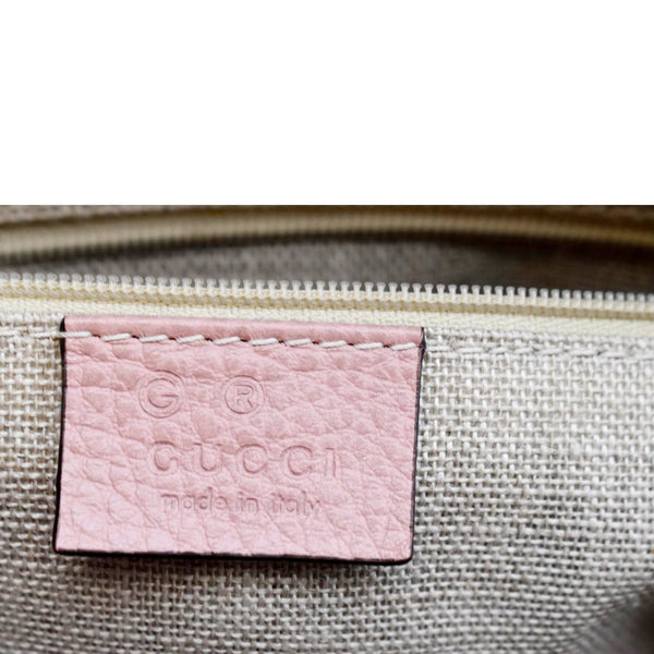 GUCCI 2-Way Leather Tote Shoulder Bag Pink 449659