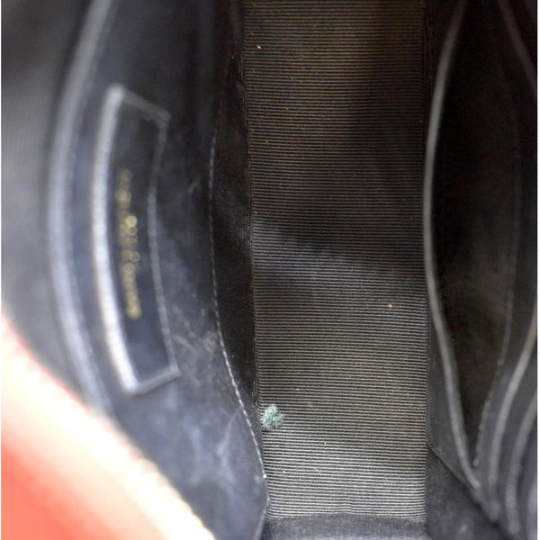 YVES SAINT LAURENT Leather Crossbody Camera Bag Red