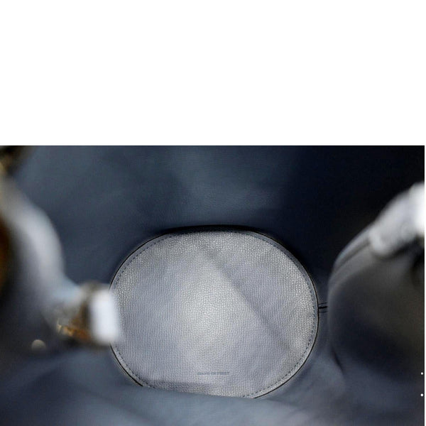 BURBERRY Bucket Haymarket Check Canvas Crossbody Bag Beige