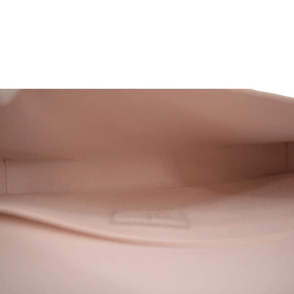 LOUIS VUITTON Felicie Pochette Damier Azur Crossbody Bag White