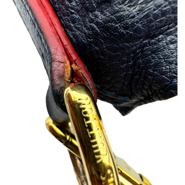 LOUIS VUITTON Melie Empreinte Leather Hobo Shoulder Bag Marine Rouge