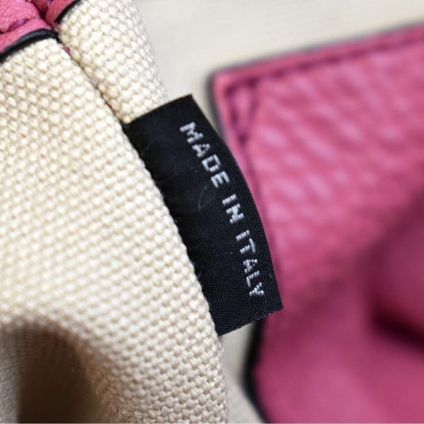 PRADA Vitello Daino Leather Shopper Tote Bag Pink