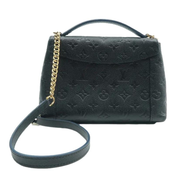 LOUIS VUITTON Blanche BB Monogram Empreinte Leather Bag with back view