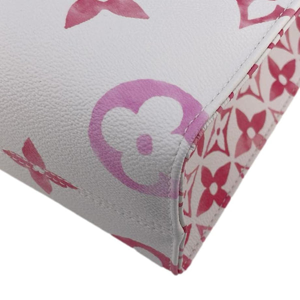 LOUIS VUITTON Onthego PM By The Pool Giant Monogram Canvas Tote Bag Pink