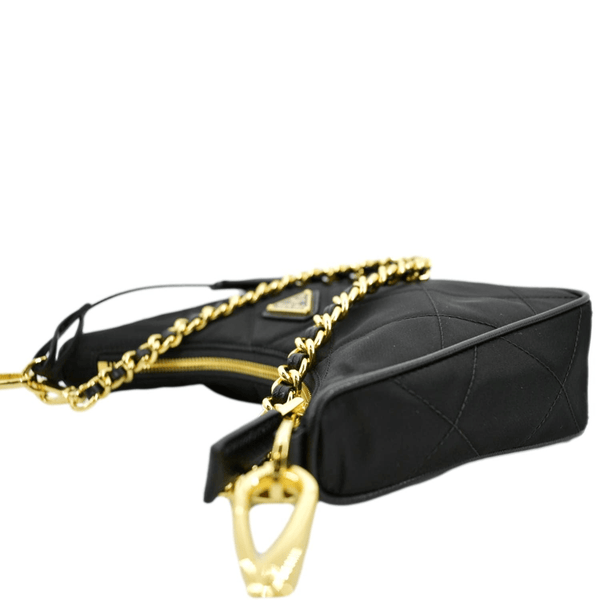 PRADA Re-Edition 1995 Re-Nylon Chain Shoulder Bag Black