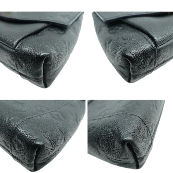 LOUIS VUITTON Blanche BB Monogram Empreinte Leather Bag with side corner