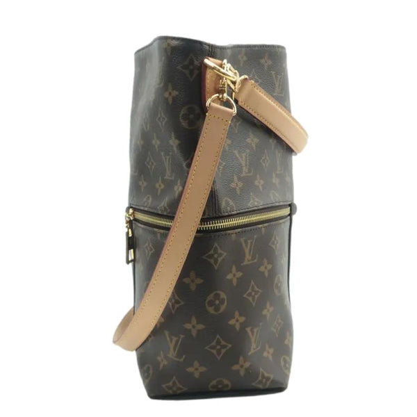 LOUIS VUITTON Melie Monogram Canvas Hobo Bag Brown