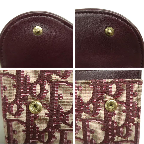 CHRISTIAN DIOR Black leather tote bag with double handles & zip closure